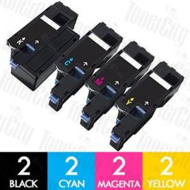 Dell 59211967-970 (C1660/C1660W) 8 Pack Compatible Toner Cartridge Combo
