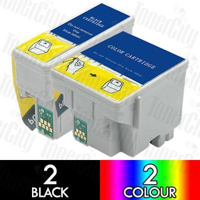 Epson T026 + T027 (4 Pack) Compatible Inkjet Cartridge Combo