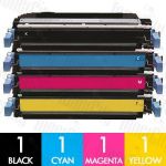 HP 645A (C9730A-C9733A) 4 Pack Compatible Toner Cartridge Combo