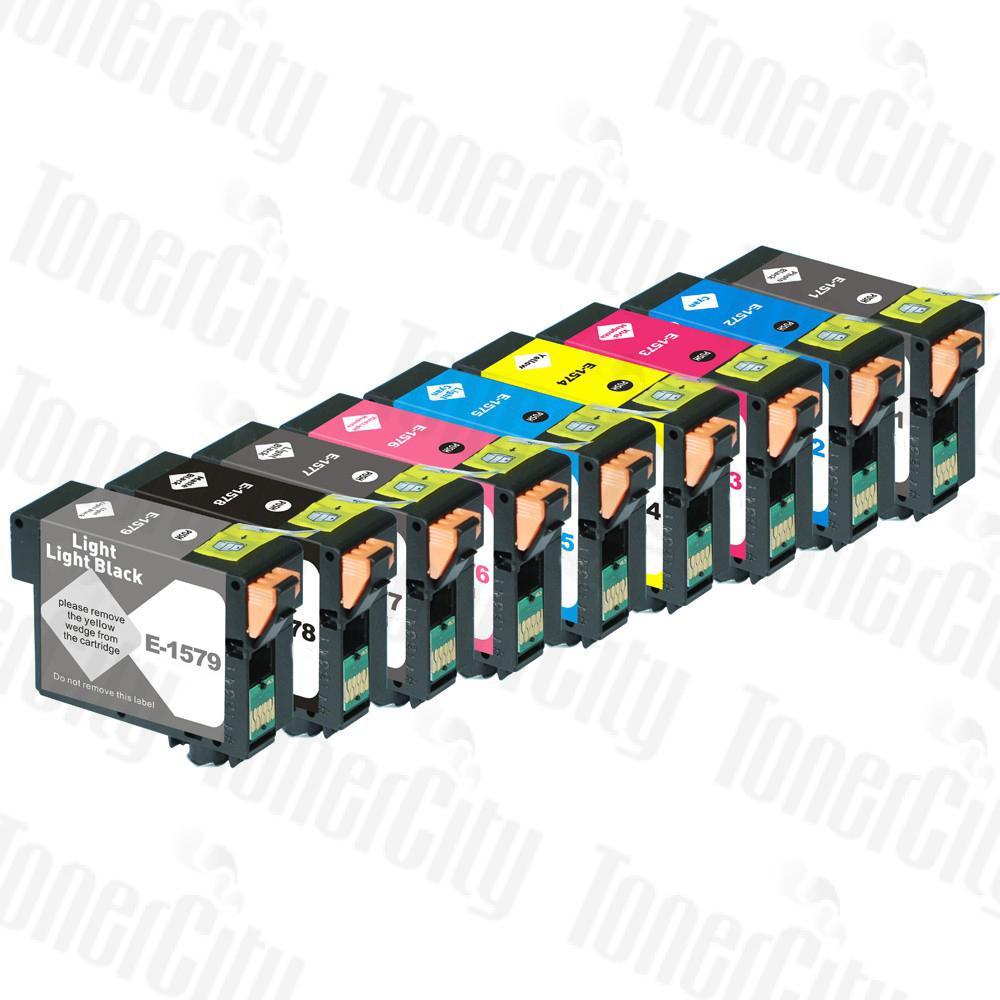 Compatible Epson 157 (T1571-T1579) 9-Pack Ink Cartridges