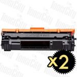 Compatible HP 141A W1410A Black 2-Pack Toner Cartridges