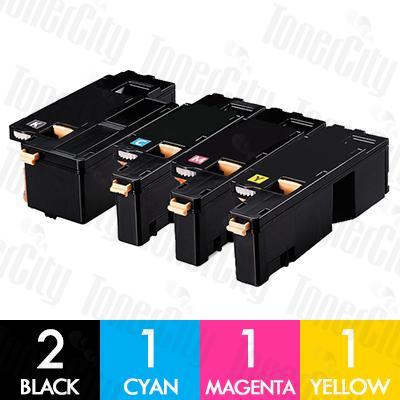 Fuji Xerox CT201591-CT201594 (DocuPrint CM205/CM215/CP105/CP205/CP215) 5 Pack Compatible Toner Cartridge Combo