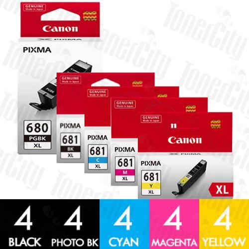 Canon PGI-680XL CLI-681XL High Yield 20 Pack Genuine Inkjet Cartridges Combo