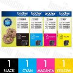 Brother LC-233 4 Pack Genuine Inkjet Cartridge Combo