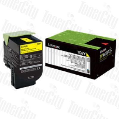 Lexmark 70C80Y0 (CS310/CS410/CS510) Yellow Genuine Toner Cartridge