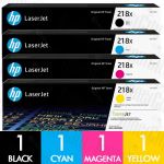 Genuine HP 218X W2180X W2181X W2182X W2183X High Yield 4-Pack Toner Cartridges Combo